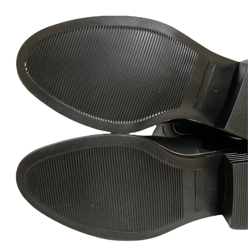 Kate Spade Sedgwick Black Rubber Rain Ankle Boots Size 9 - Picture 12 of 16